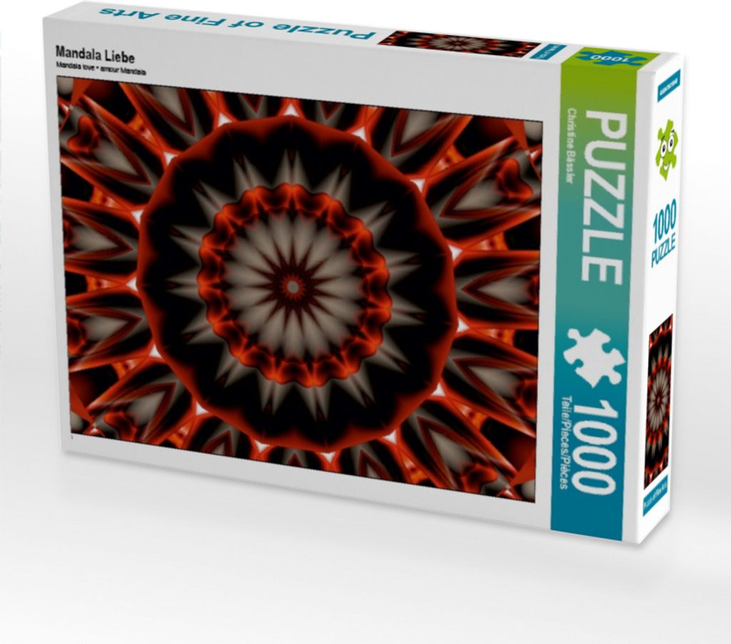Calvendo Mandala Liebe 1000 Teile Puzzle quer 640x480mm, Produktbild 