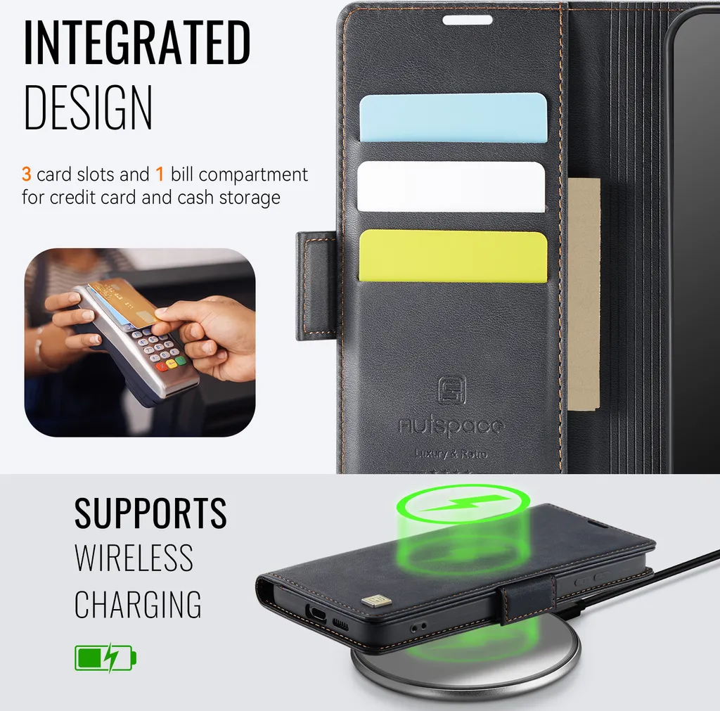 Custodia S24 FE con Slot Carte e Stand: Viaggia Leggero e Protetto - 6
