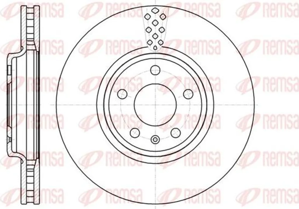 Disque de frein avant ventilé pour Audi Q5 et A4 - Remplacement 61110.10