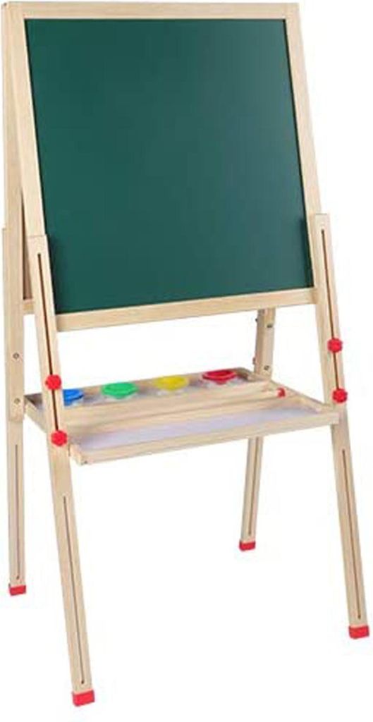 AllinOne Wooden Children Art Easel with Paper Roll and Accessories