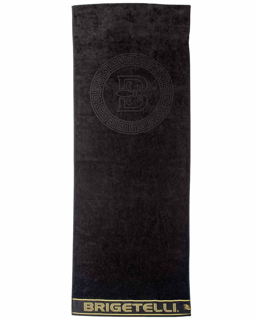 Brigetelli Strandtuch Black Moon, Schwarz 70x200cm
