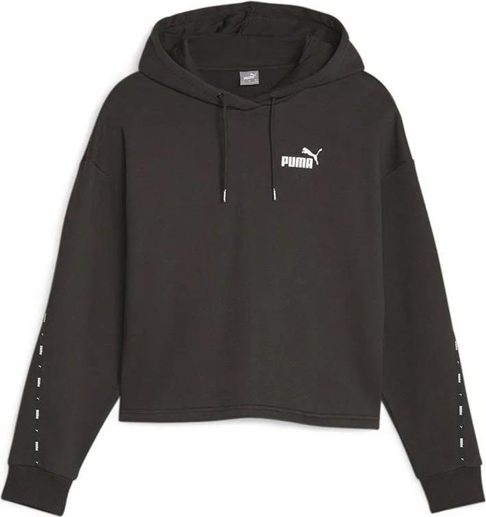 Puma Ess Tape Fl Kapuzenpullover Schwarz XS Damen Schwarz XS