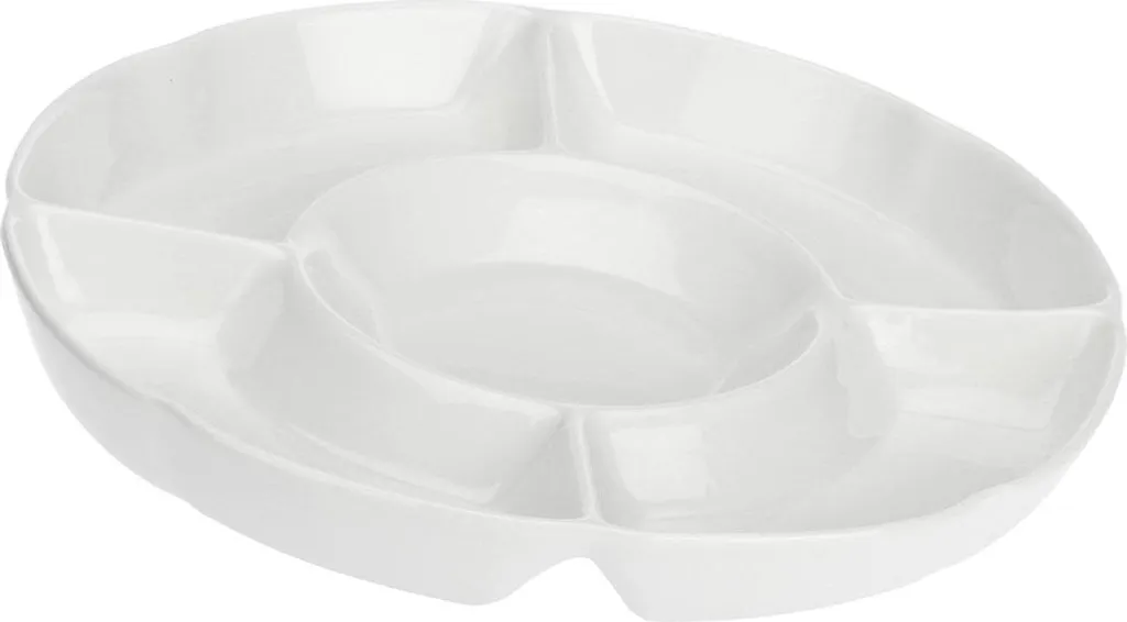 Vassoio Snack 35,5 cm La Porcellana Bianca P001903035 - Design Elegante