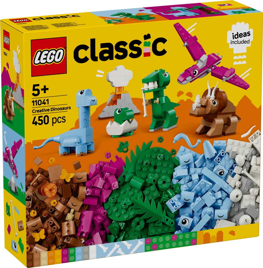 LEGO Classic Kreative Dinosaurier, Bauset mit Modellen und Produktbild 