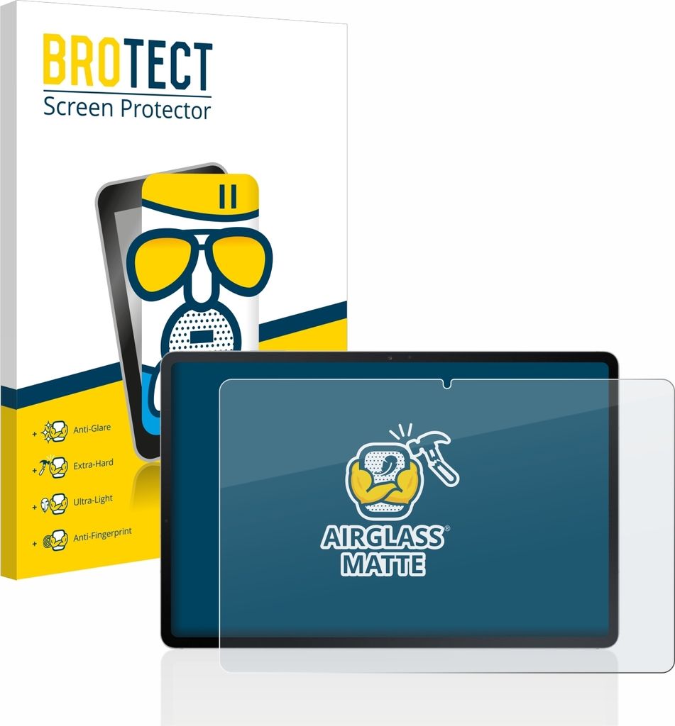 BROTECT Entspiegelungs Schutzglas für Samsung Galaxy Tab S7 FE (im Querformat) Schutzfolie Panzer Folie Glas Display Schutz matt