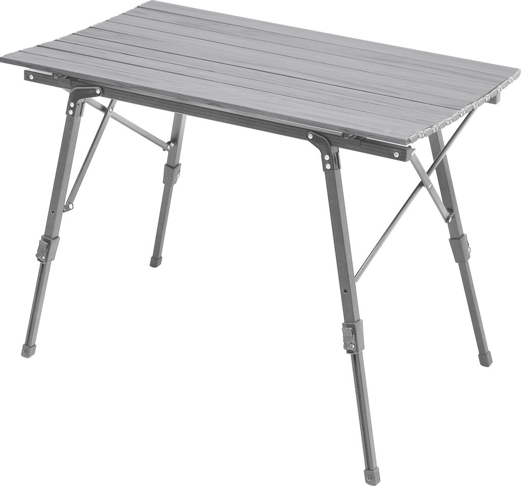 JAWINIO Campingtisch klappbar Falttisch höhenverstellbar Aluminium Silber