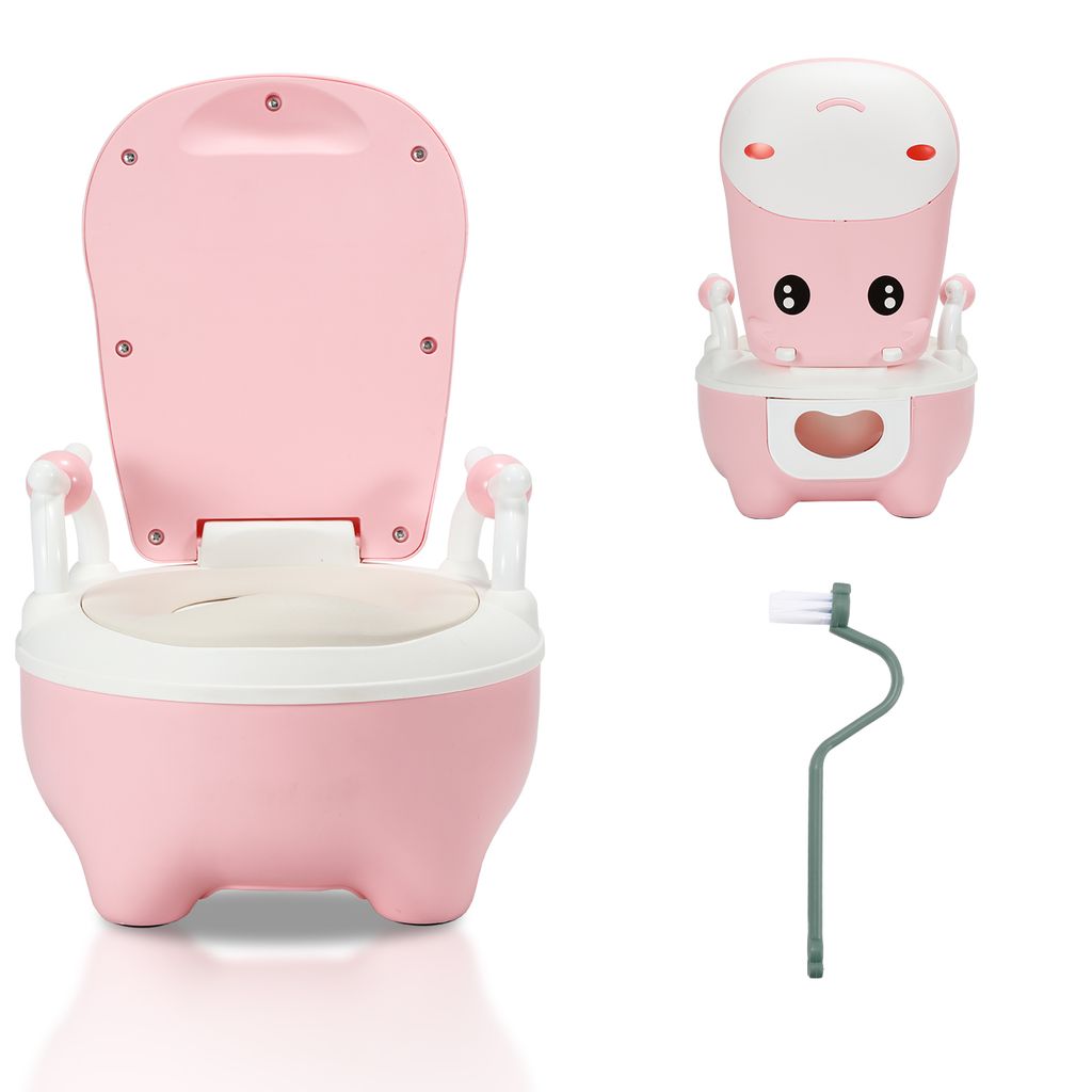 TolleTour Premium Töpfchen Rosa für Babys und Kinder stabiler Babytopf mit Anti-Rutsch-Funktion Kindertöpfchen Potty Training Toilet