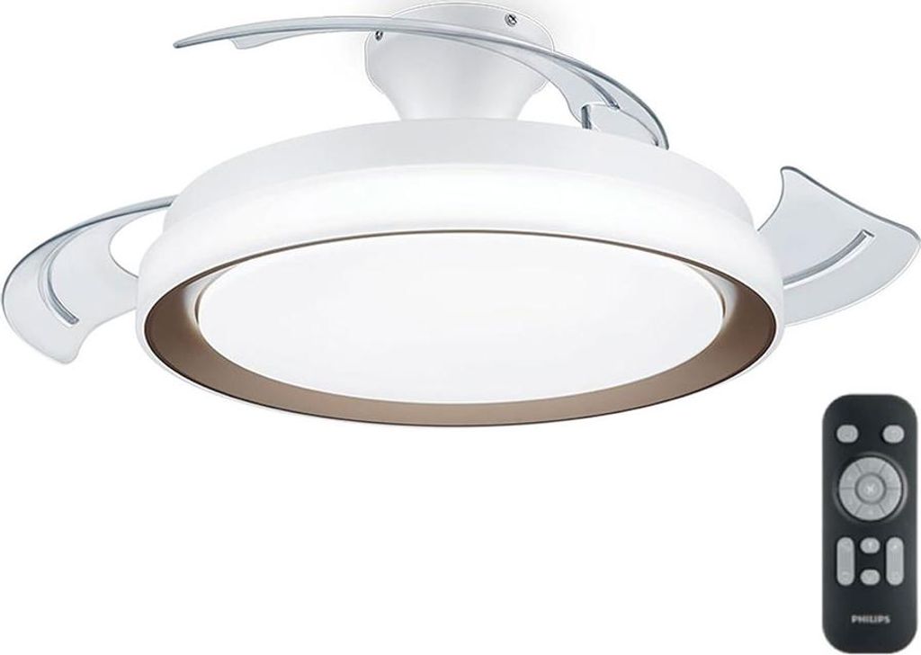 Ventilateur De Plafond à Led Modèle Bliss. Couleur Doré. Image du produit 