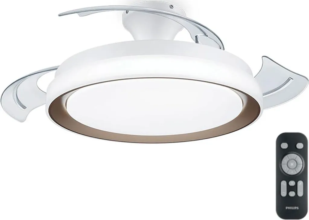 Ventilateur de plafond silencieux Philips Bliss doré contre la chaleur