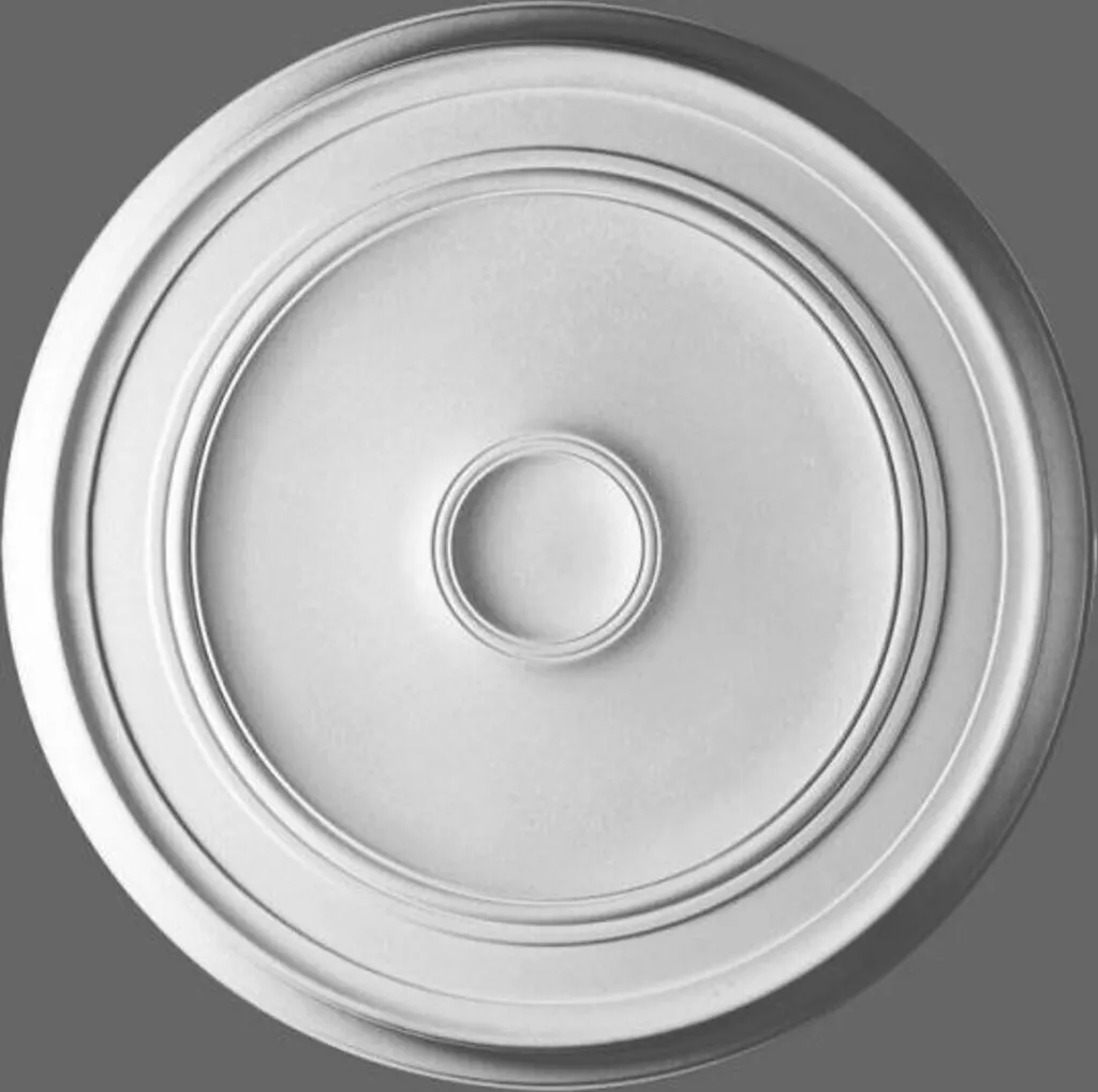 Rosone Casa Padrino 62x62 cm: Capolavoro Barocco in Stucco PU