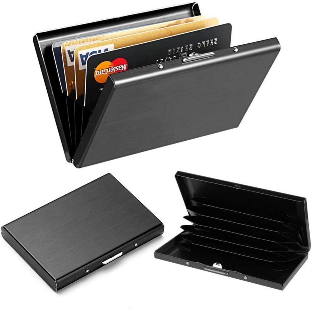 INF Etui na karty RFID z 6 miejscami na karty Czarny Zdjęcie produktu 