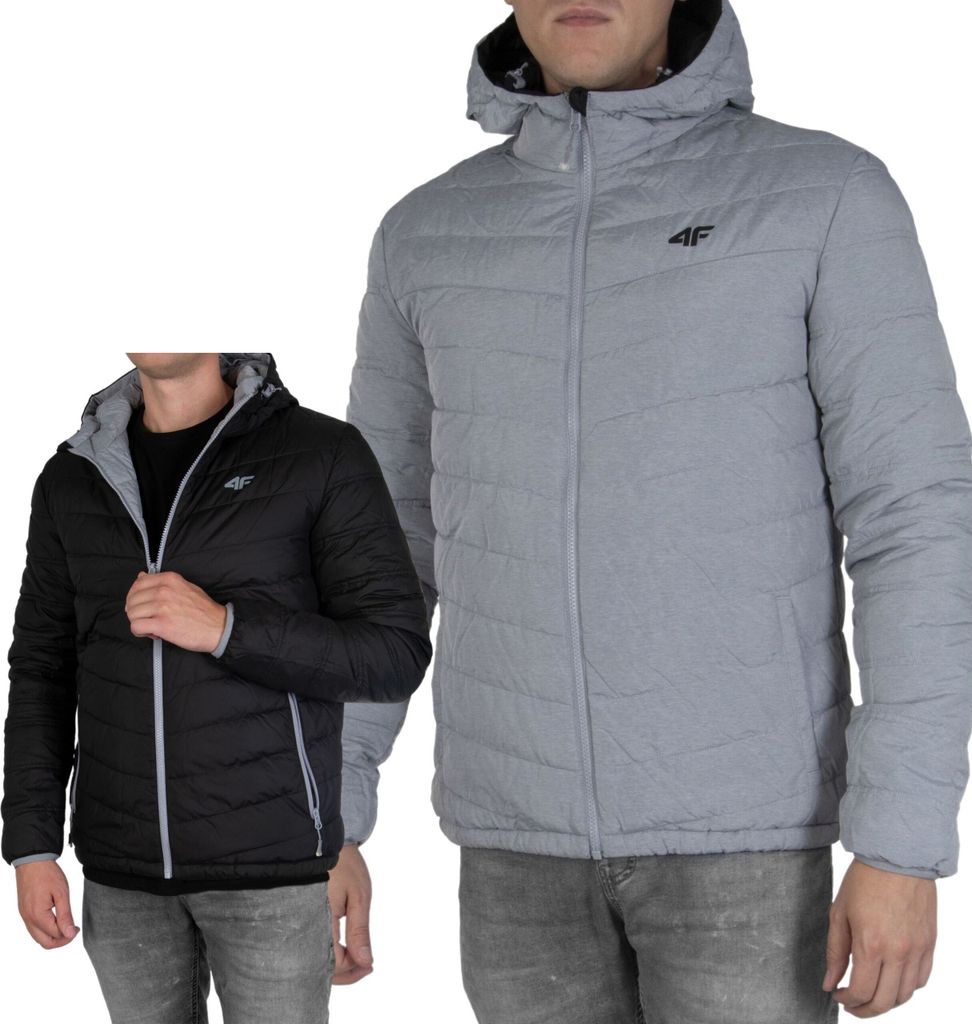 KURTKA 4F ZIMMOWA DWUSTRONNA 4FWAW23TDJAM434 GREY r. XXXL Produktbild 