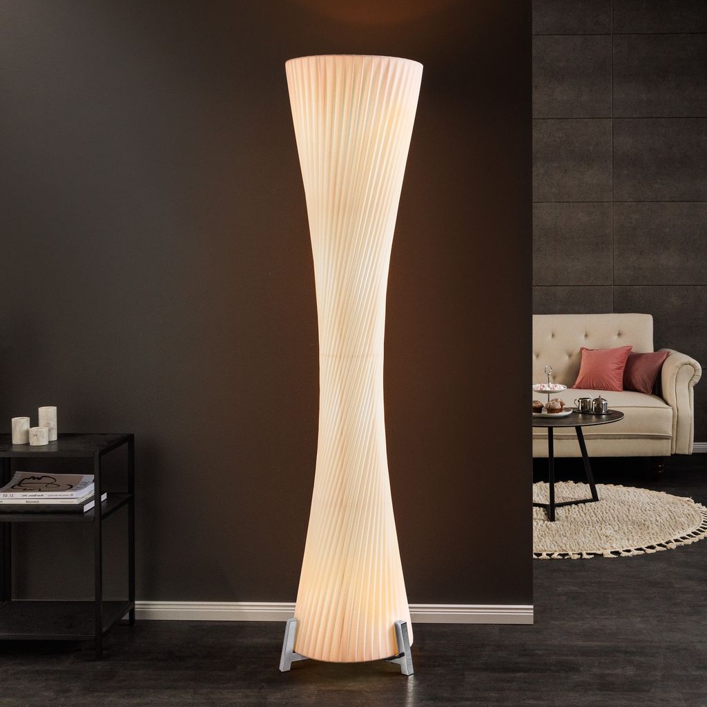 Stehlampe PARIS X 180cm weiß Stehleuchte Wohnzimmerlampe Standleuchte