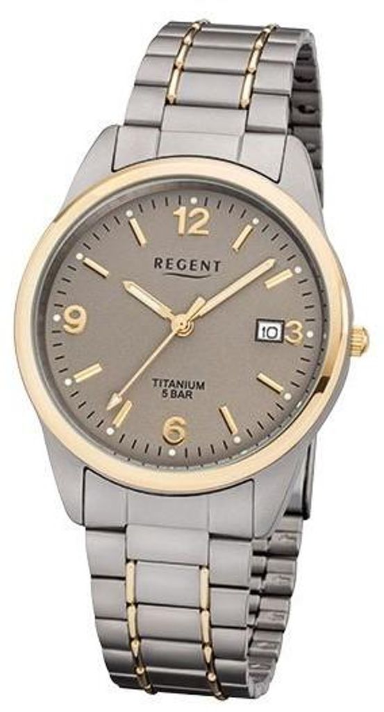 Regent Herren Armbanduhr 1310.91.92 F-1107 Titan gold IP Produktbild 