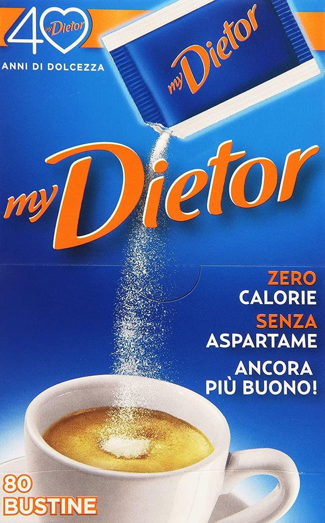 3x My Dietor Süßstoff 64 g Italienisch 0 kcal 80 Beuteln
