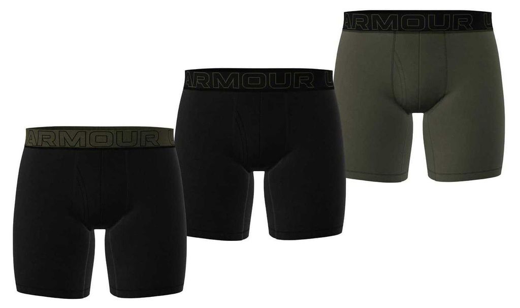 Under Armour - "Performance" Retropants für Herren (3er-Pack) GT23770 (XXL) (Schwarz/Grün)