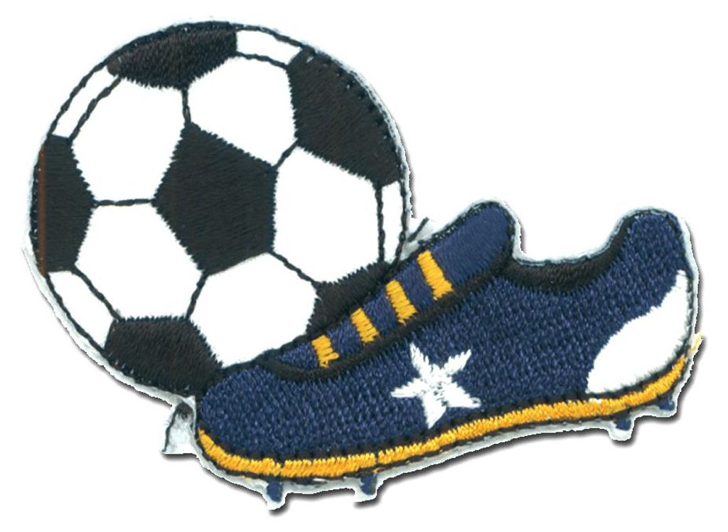Fußball Fußballschuh Sport - Aufnäher, Bügelbild, Produktbild 