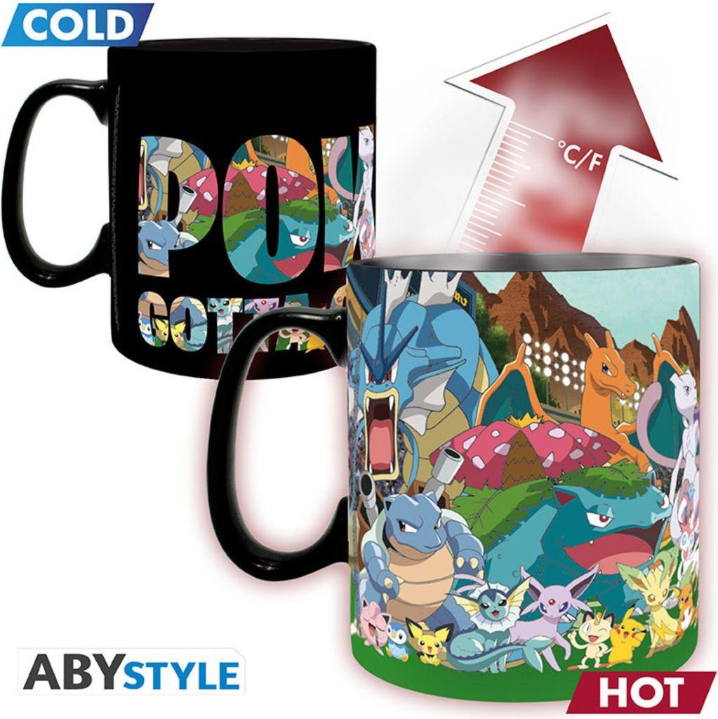 Tazza in Vetroceramica Pokemon - Gotta catch em all Heat Immagine del prodotto 