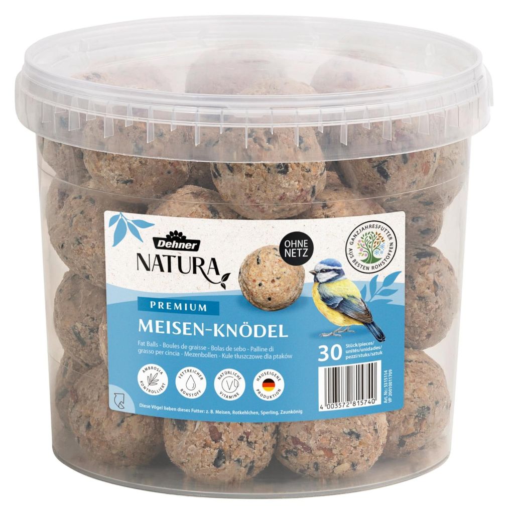 Dehner Natura Premium Meisenknödel ohne Netz, ganzjähriges Produktbild 