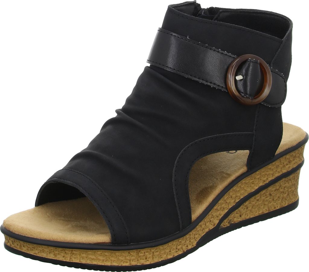 Alyssa Damen-Sandalette Schwarz, Farbe:schwarz, EU Größe:37