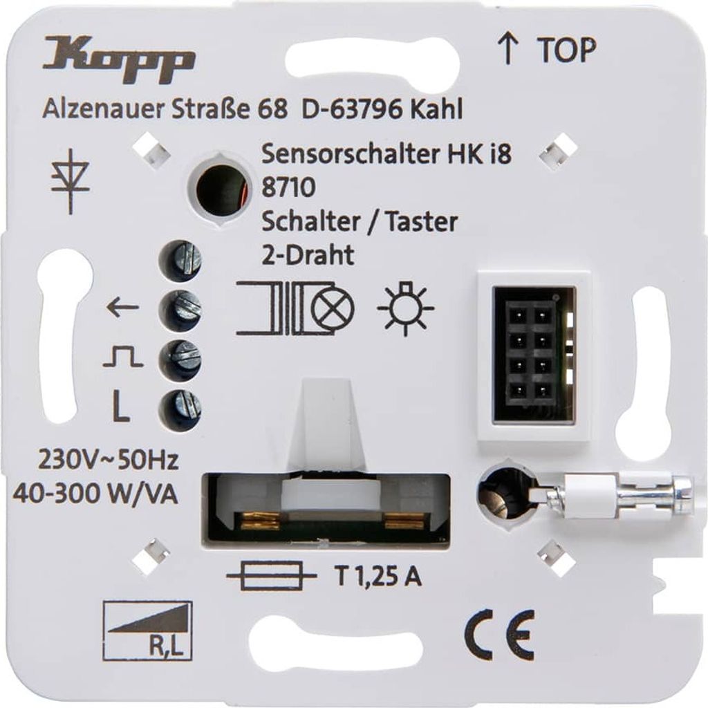 Kopp HK i8 Unterputz-Leistungsteil Schalter/Taster 2-Draht Produktbild 
