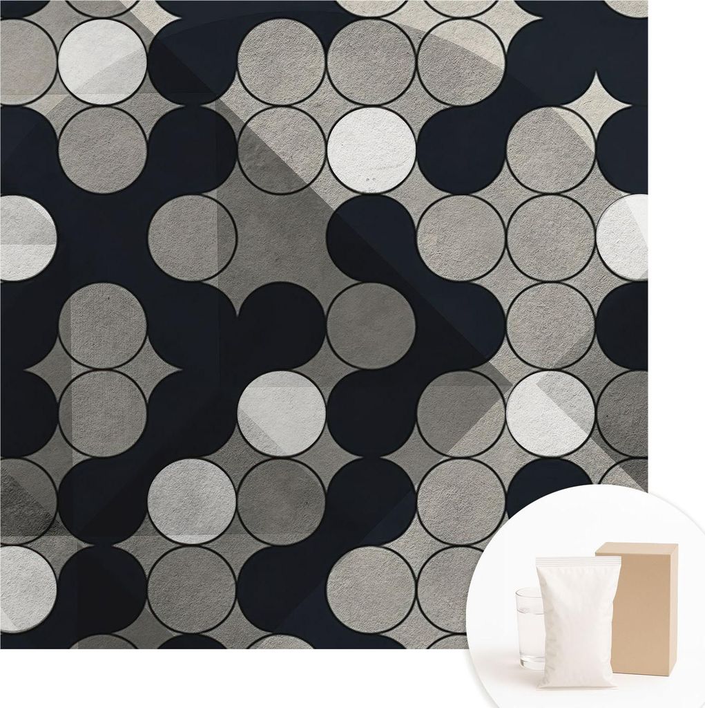 Fototapete - Wandbilder für Wohnzimmer - 250x250 cm - Dekorative Wandfolie - Modernes Design für Wanddekoration - Tapeten für Innenräume - Geom...