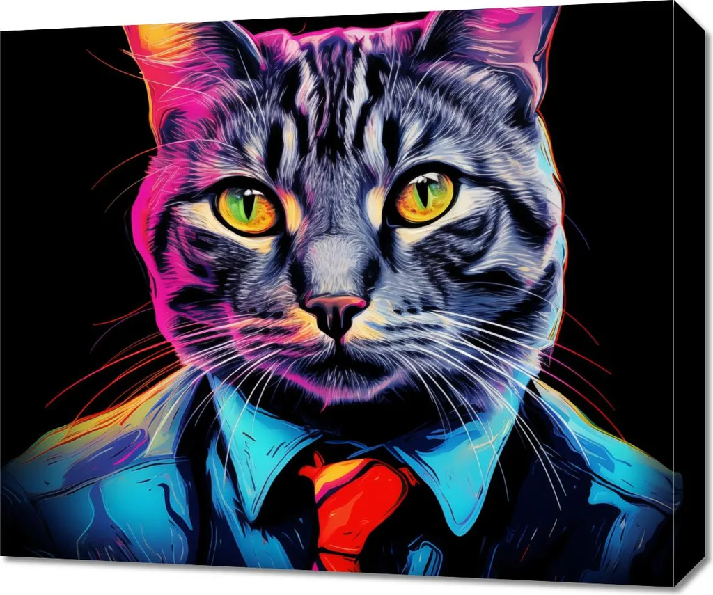 Quadro 60x50 cm Bizneskot a Colori - Arte per Ufficio e Casa Online
