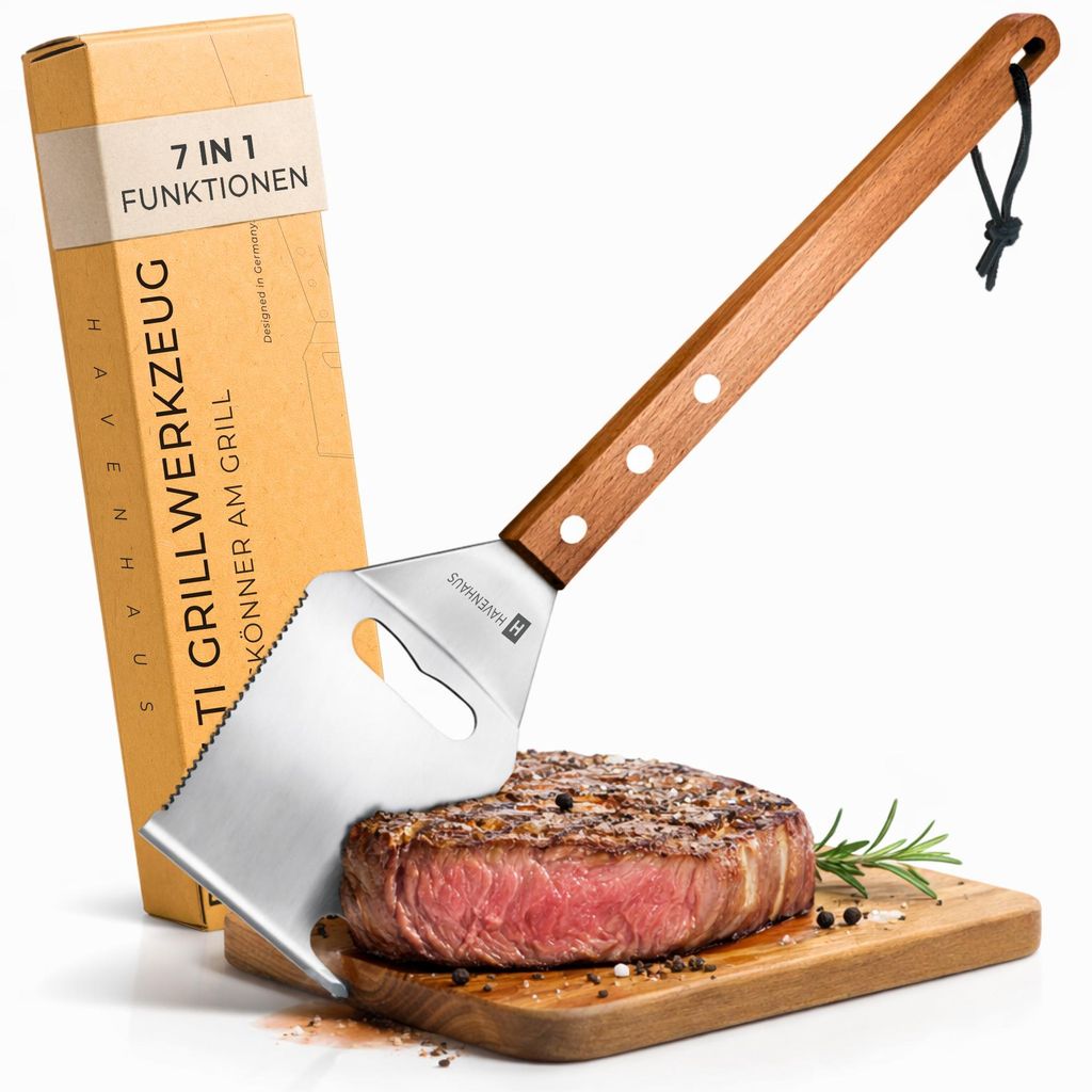 Multi Tool Grillspachtel | 8 in 1 Grillwerkzeug | Der Produktbild 