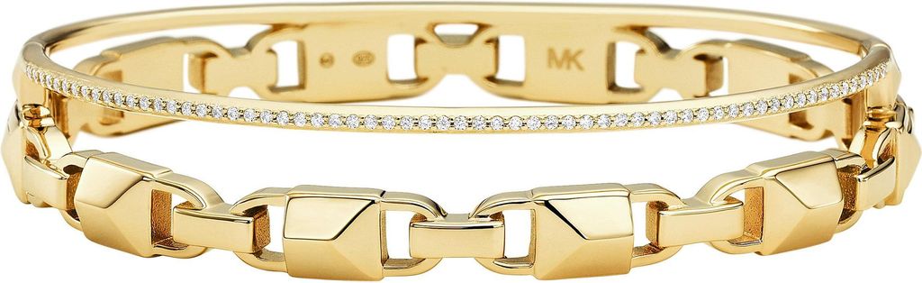 Michael Kors Damen Armband Armreif Silber goldfarben MKC1001AN710