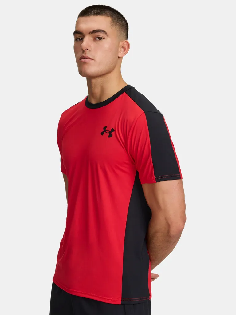 T-shirt UA HeatGear Wordmark SS Rouge 3XL séchage rapide Under Armour