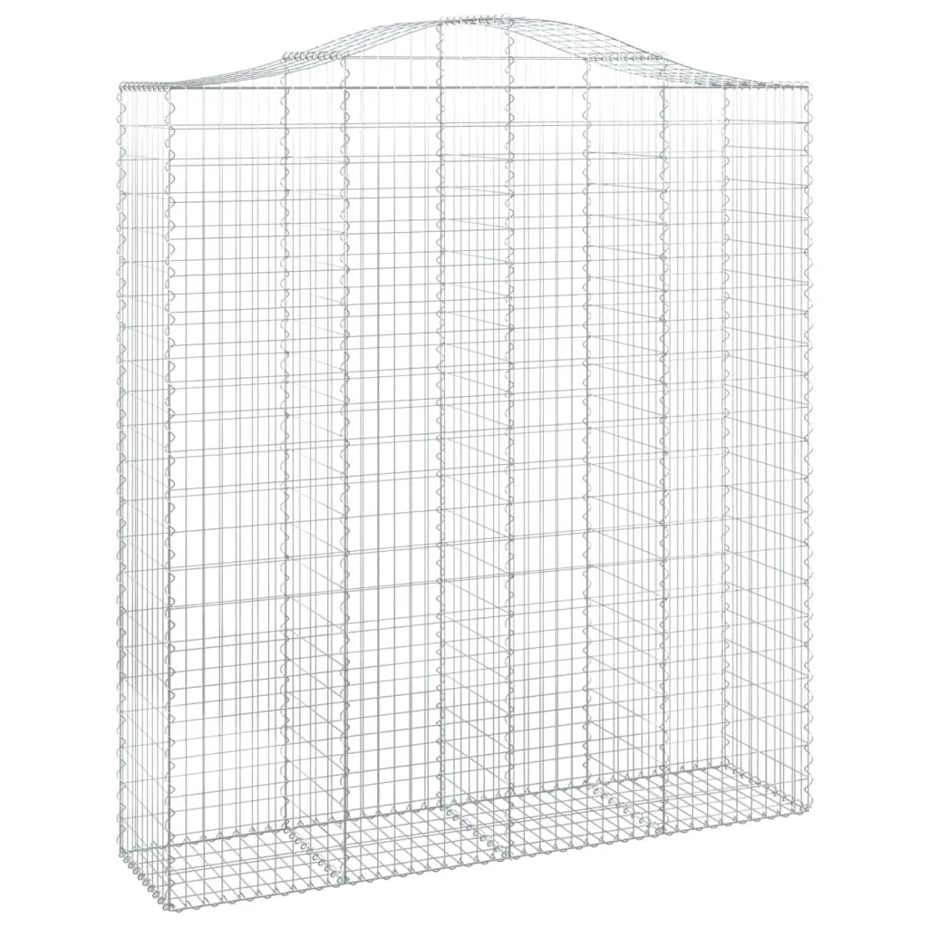 Arche de jardin pour plantes grimpantes et gabion vidaXL 200x50 cm