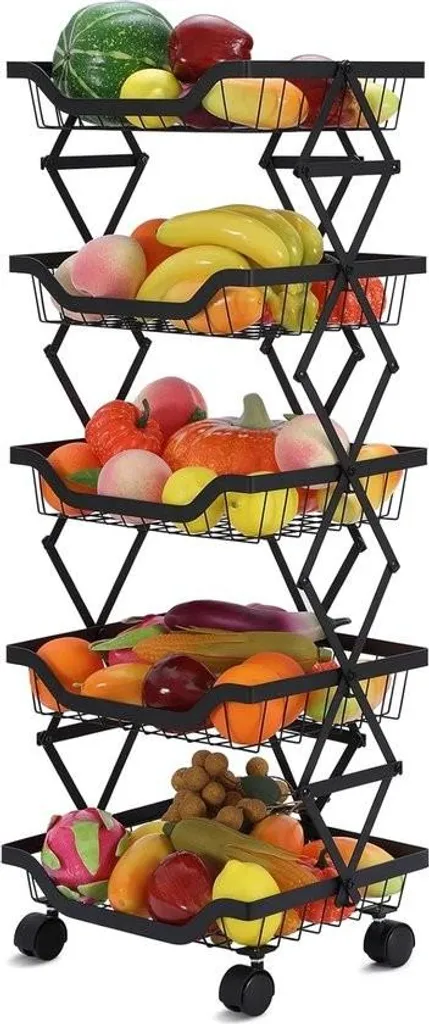 Étagère à légumes réglable pour en finir avec le désordre en cuisine