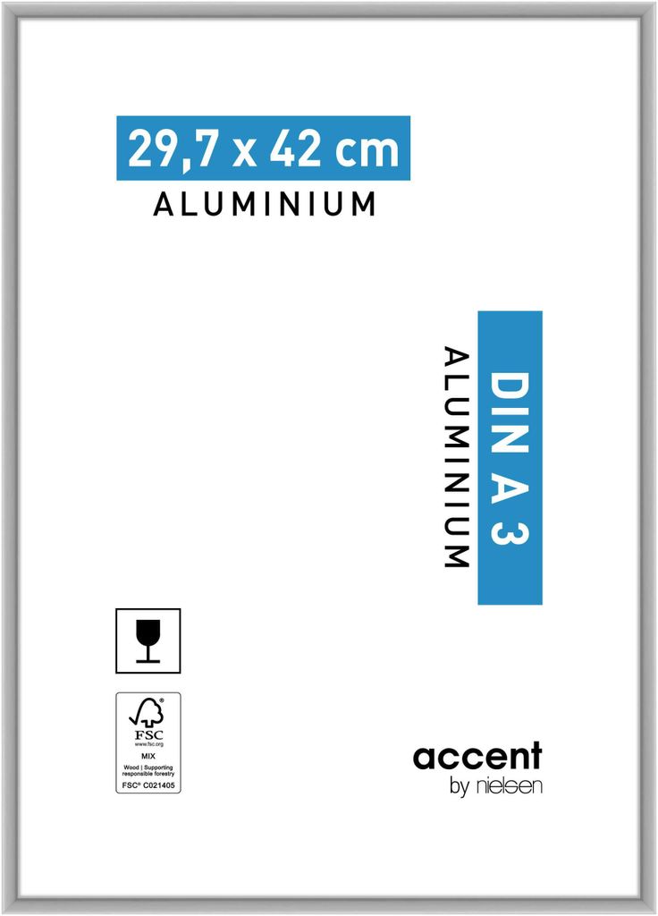 accent by nielsen Aluminium Bilderrahmen Accent, 29,7x42 cm Produktbild 