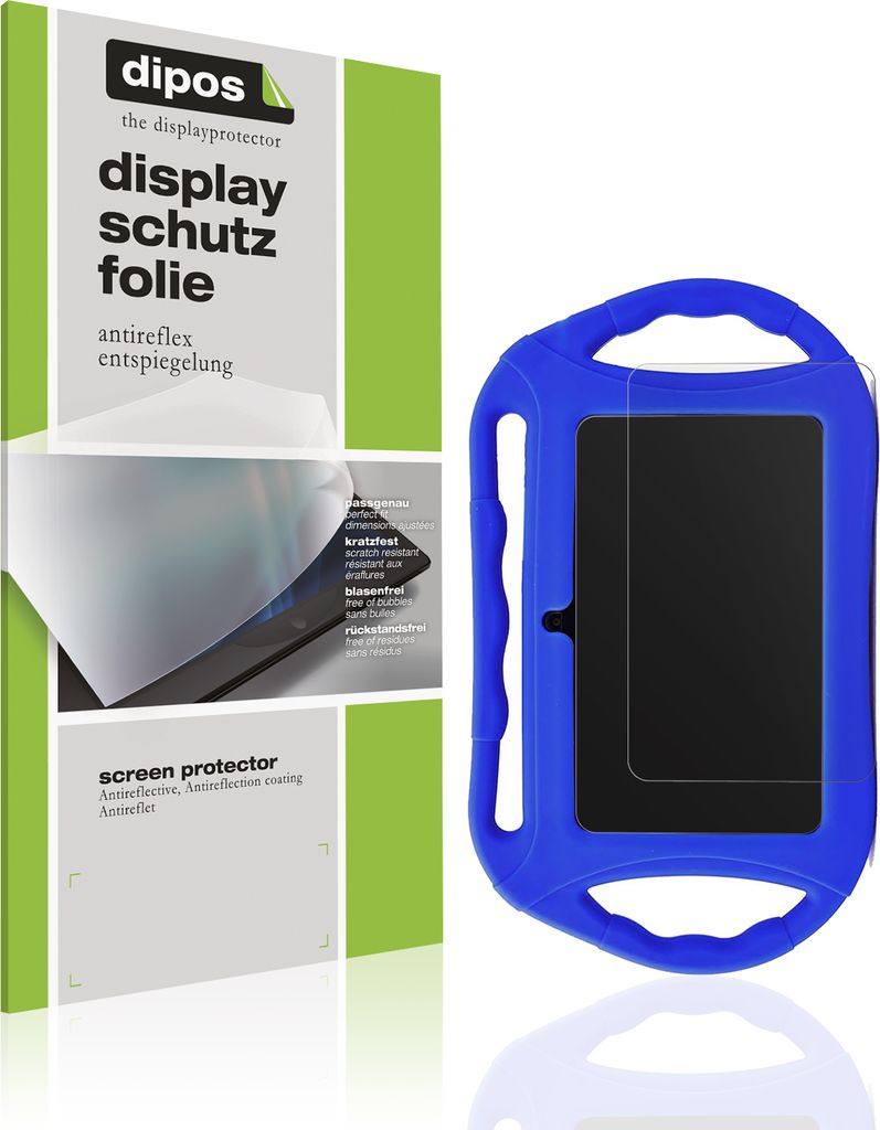 2x Schutzfolie für Bisaikasow 7 Zoll für Kinder matt Displayschutzfolie Folie Display Schutz dipos