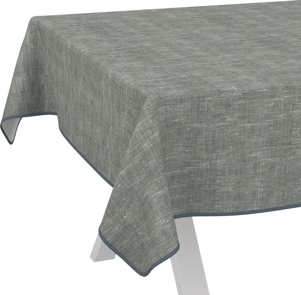Tischdecke Melliert Pastelblau 260x140cm Band