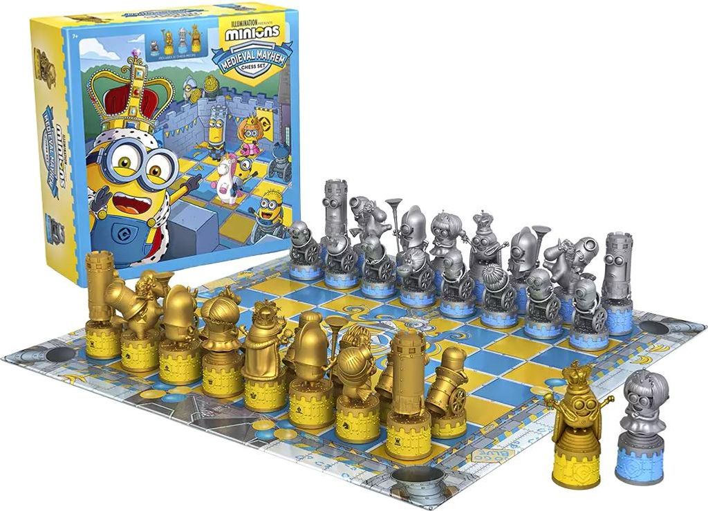 Schachspiel Minions DEPOX , Despicable Battle, 47,5x47,5 cm, PVC, mehrfarbig