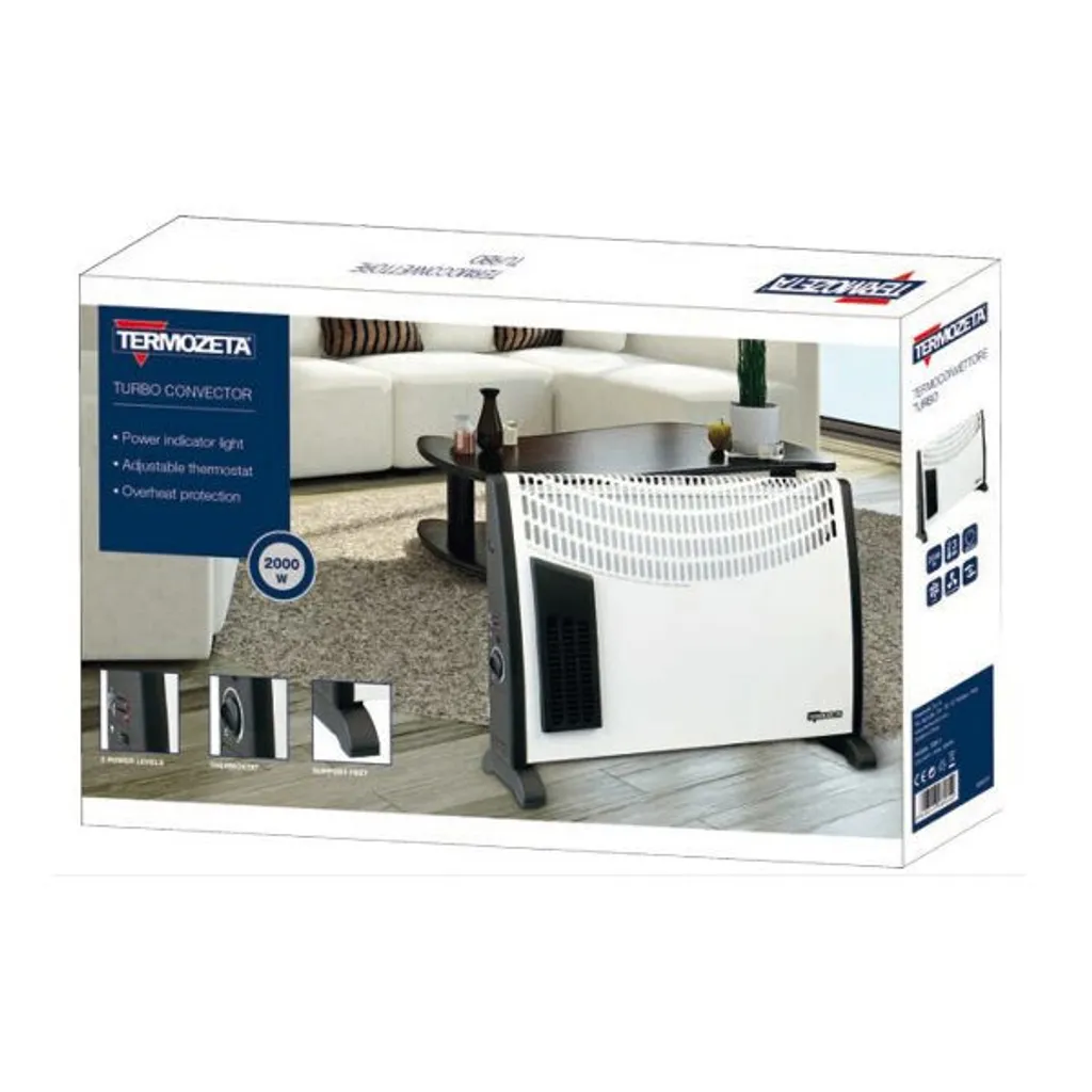 Termozeta TZR17 Stufa Elettrica 2000W Turbo - Offerta Casa Calda - 2