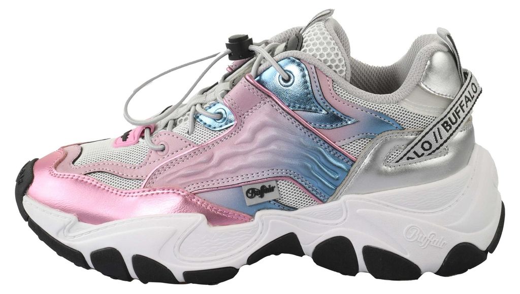 Buffalo Pyra One - Pink / Blue Metallic Synthetik : 39 : Produktbild 