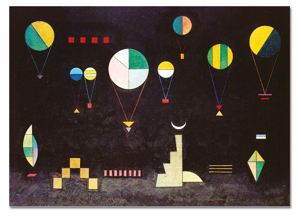 Giallobus - Tiefer Teller - Vassily Kandinsky - 100L x 70B cm - Bild - Acrylglas