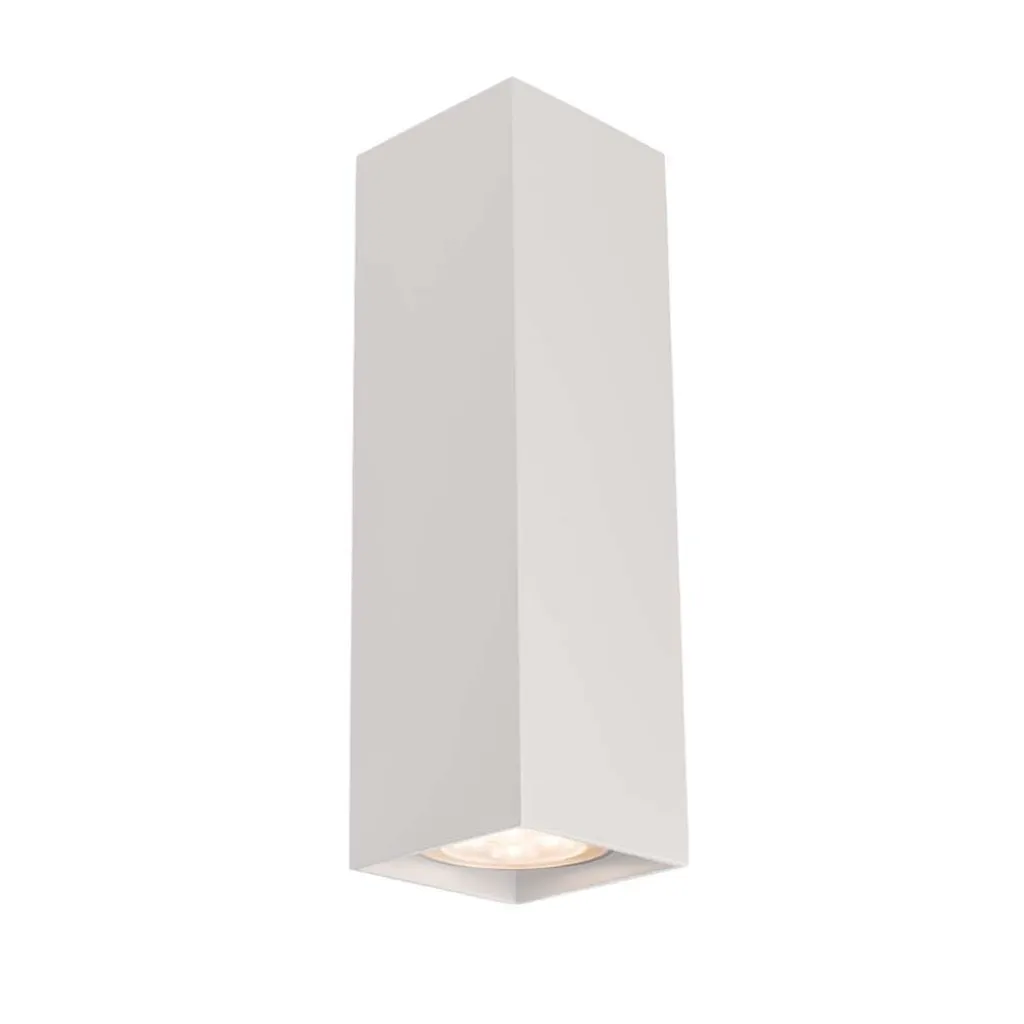 Applique murale compacte OZU blanche Shilo - Éclairage double flux