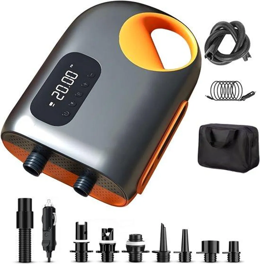 Gonfleur électrique autonome pour paddle et kayak haute pression 20PSI