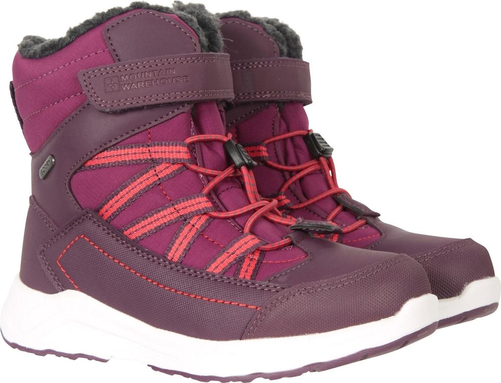 Mountain Warehouse - Kinder Schneestiefel "Denver Adaptive", Wasserfest MW1785 (32 EU) (Beerenrot)