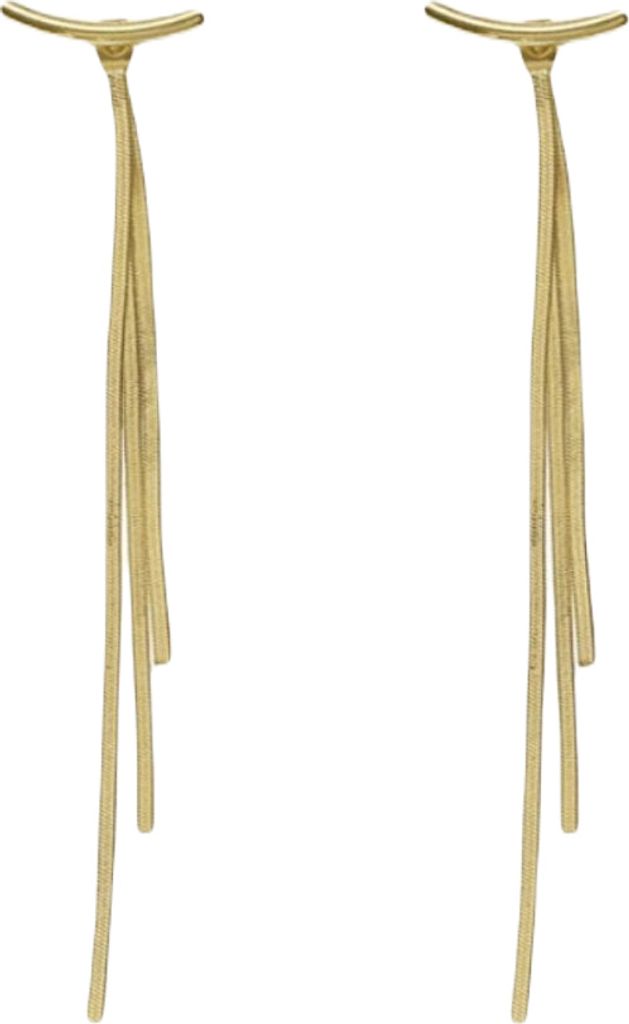 Carla Damen lang Ohrring Moyer gold Produktbild 