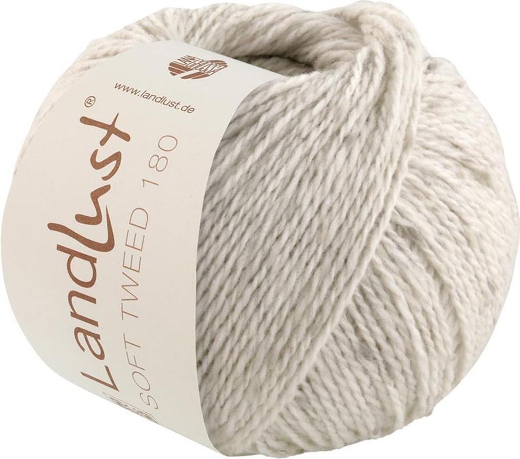 Lana Grossa - Landlust Soft Tweed 180 0125 silbergrau meliert