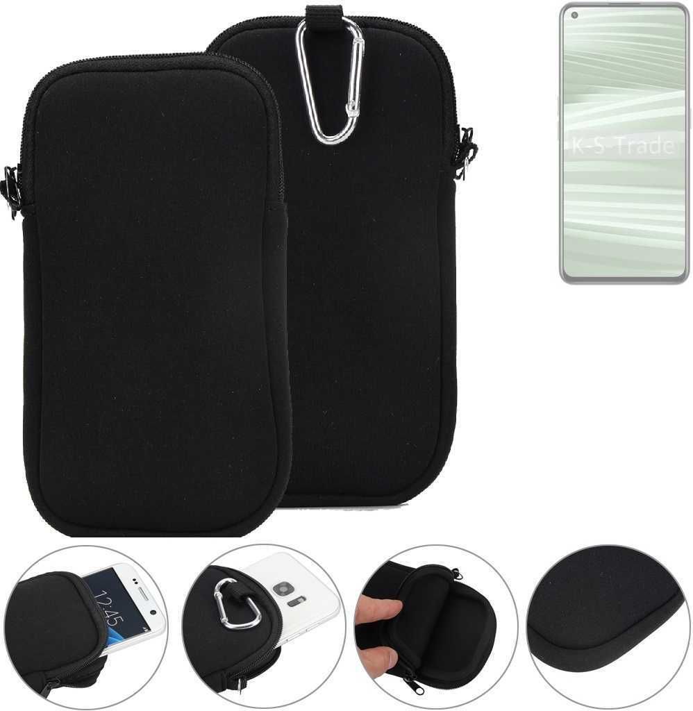 K-S-Trade Neopren-Hülle Handyhülle kompatibel mit Realme GT2 Schutzhülle Neoprenhülle Sleeve Schutz-Hülle Gürtel Tasche Case Holster Handytasche