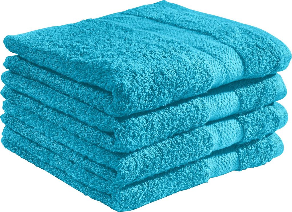 REDBEST Duschtuch Chicago" 4er-Pack türkis 70x140 cm"