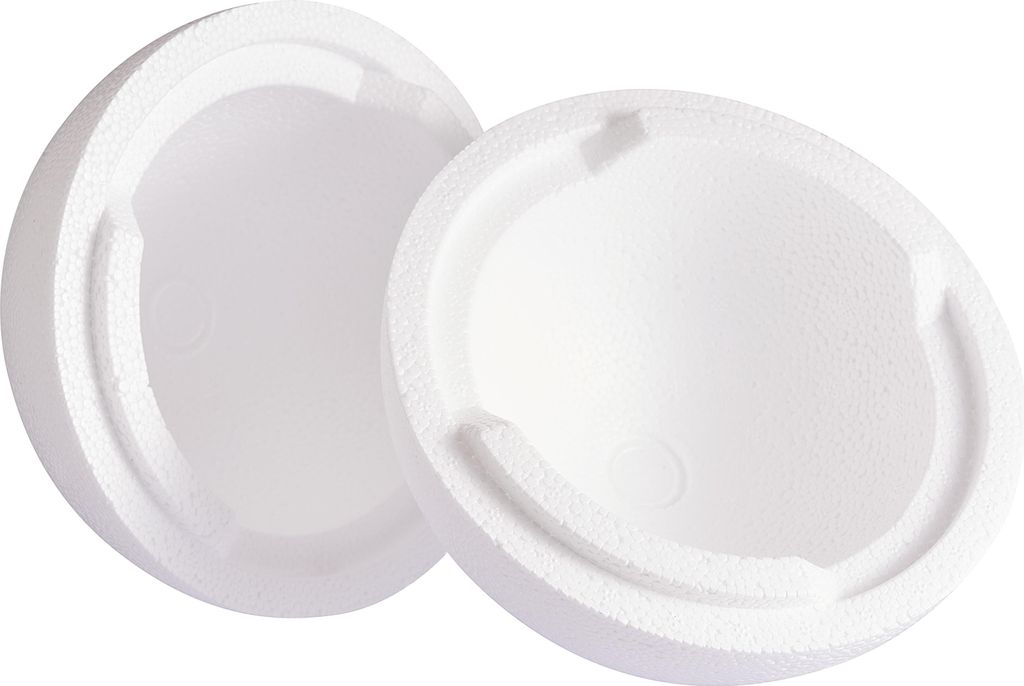 Styroporkugel, Ø 15 cm, 2-teilig