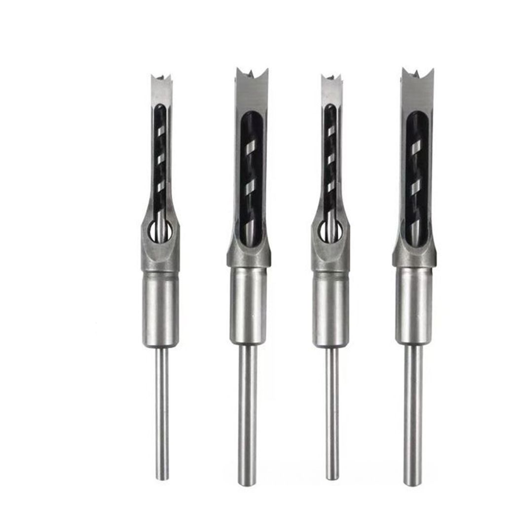 Vierkantbohrer für Holz 6,4–12,7 mm, langlebig und robust, ideal für Möbelbau, Schnitzerei und professionelle Arbeiten