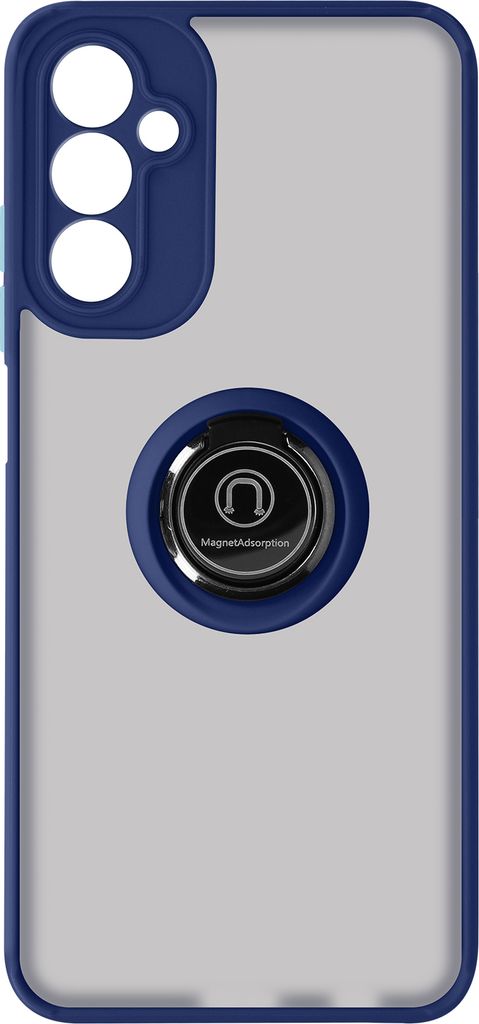 Hybrid Handyhülle mit Ring-Halterung Samsung Galaxy A14 5G / 4G – Dunkelblau