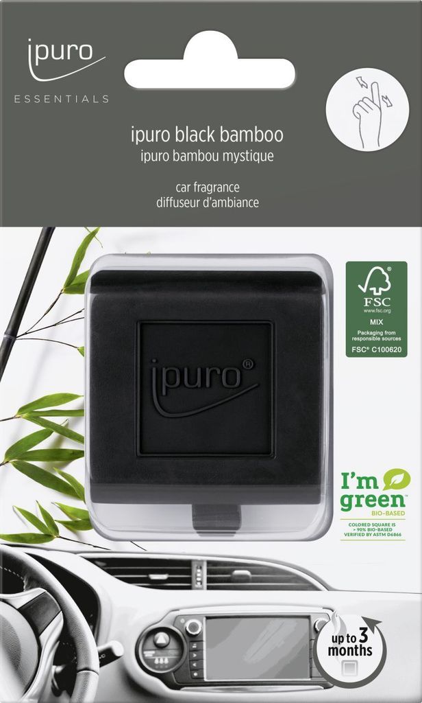 ipuro Essentials Autoduft Black Bamboo Produktbild 